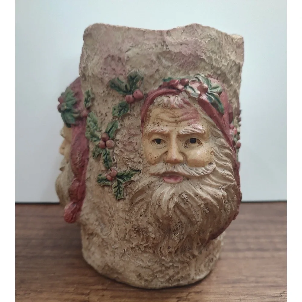 VTG Christmas Around the World House of Lloyd Black Forest Santa Candle Holder